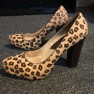 Michael Kors Cheetah fur heels
